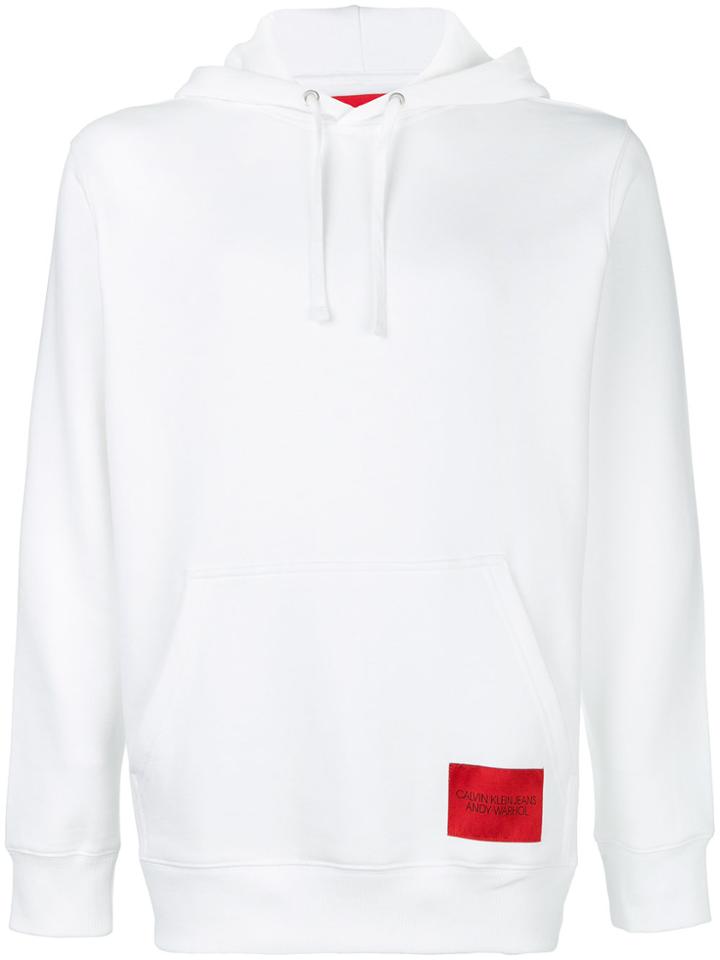 Calvin Klein Jeans Andy Warhol Printed Back Hoodie - White