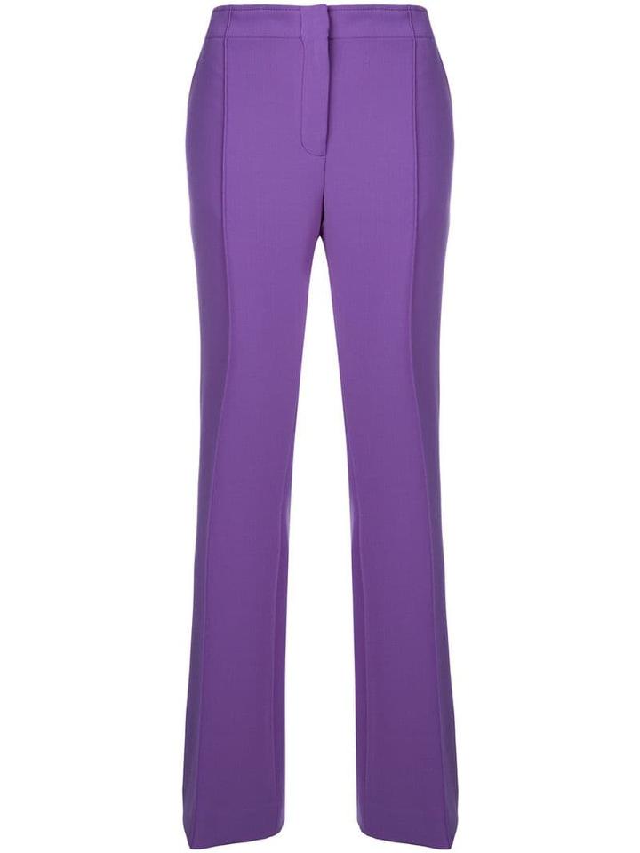 Victoria Victoria Beckham High-waist Flared Trousers - Purple