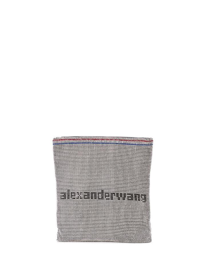 Alexander Wang Crystal Embellished Clutch - Silver