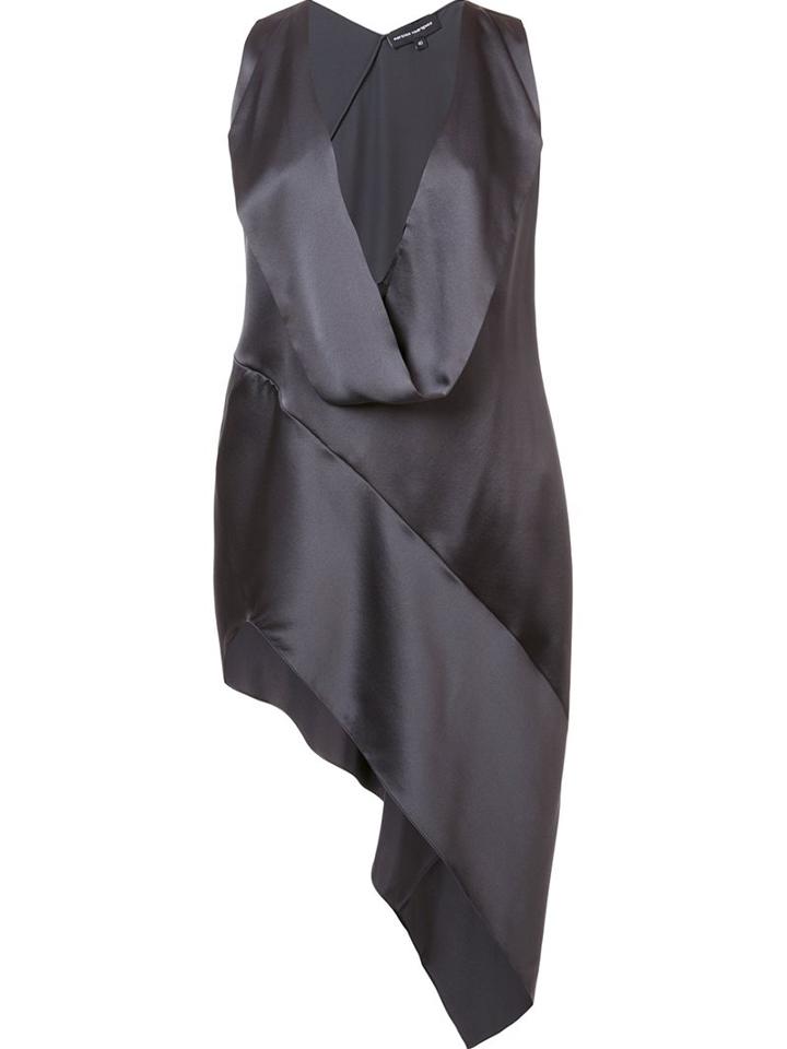 Narciso Rodriguez Asymmetric Tank, Women's, Size: 40, Grey, Silk
