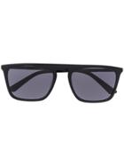 Calvin Klein Matte Finish Square Frame Sunglasses - Black