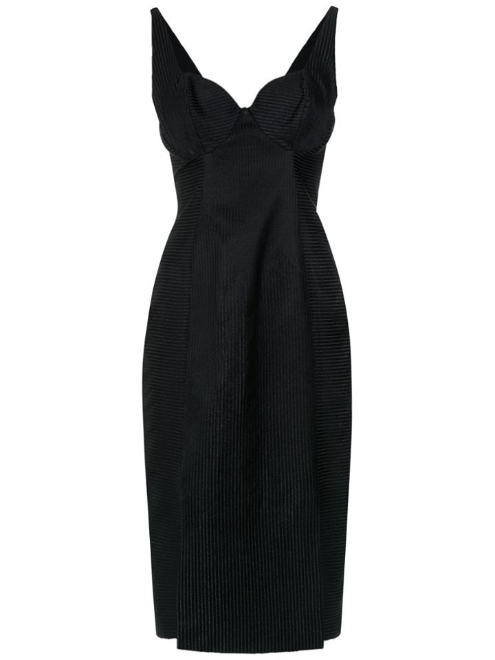 Tufi Duek Fitted Waist Dress - Black