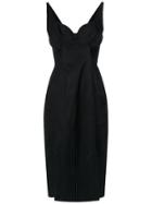 Tufi Duek Fitted Waist Dress - Black