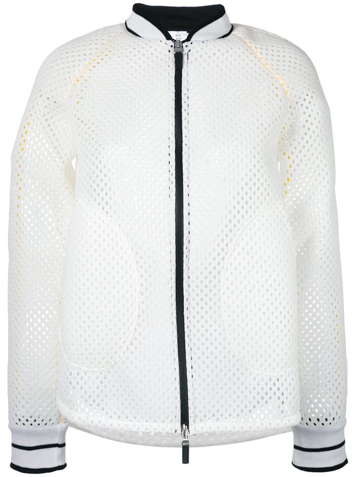 Sàpopa - Mesh Bomber - Women - Polyester - Xs, White, Polyester