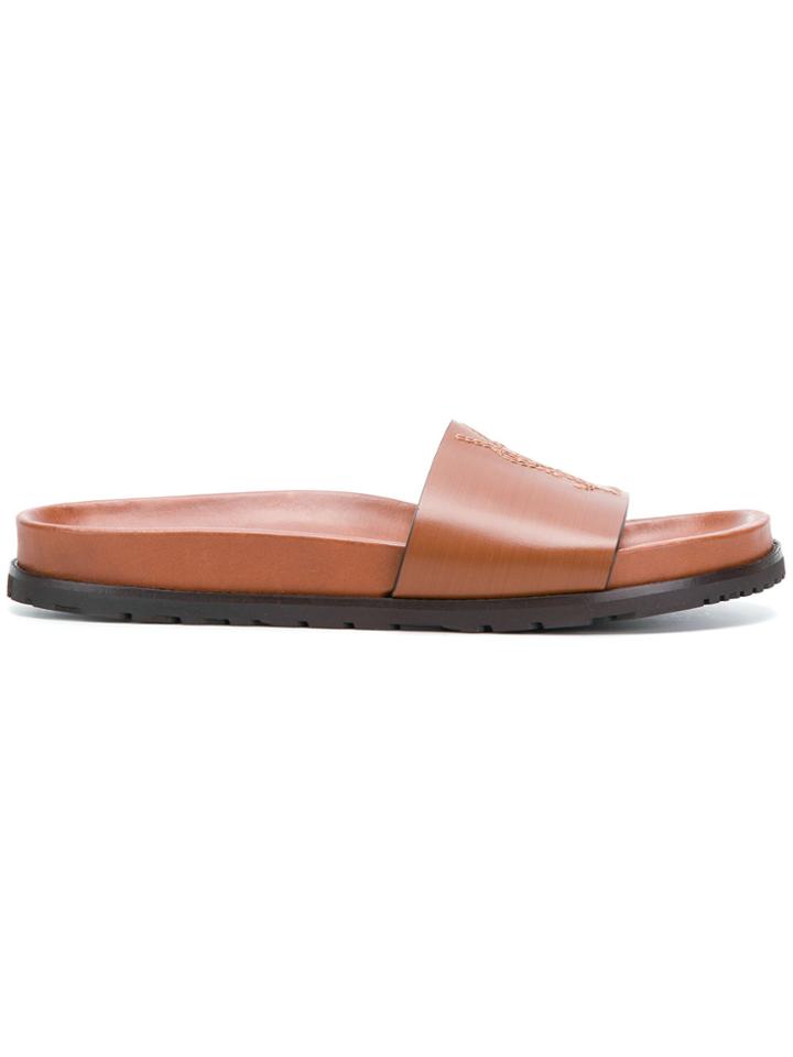 Saint Laurent Joan Sandals - Brown