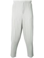 Homme Plissé Issey Miyake - Long Trousers - Men - Polyester - 3, Grey, Polyester
