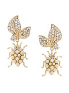 Dolce & Gabbana Beetle Charm Earrings - Gold