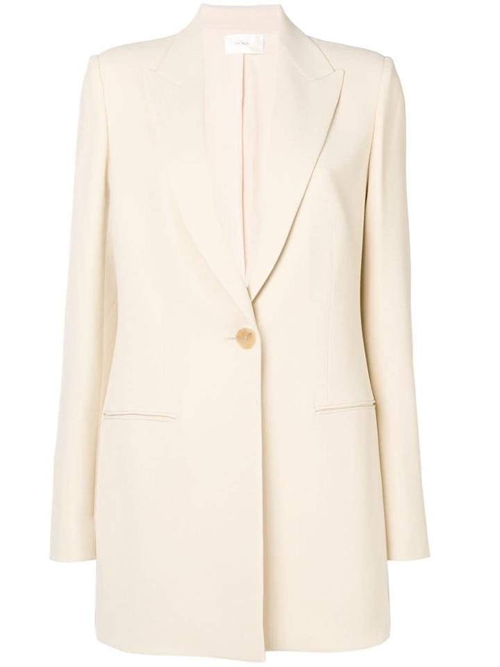 The Row Single Button Straight Blazer - Nude & Neutrals