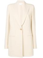 The Row Single Button Straight Blazer - Nude & Neutrals
