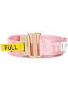 Heron Preston Slogan Buckle Belt - Pink & Purple