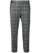 Thom Browne Shadow Check Skinny Trouser - Grey