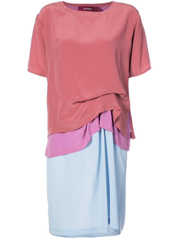 Sies Marjan Colour Block T-shirt Dress - Multicolour
