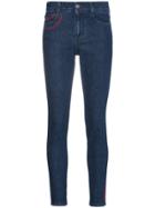 Stella Mccartney All Is Love Embroidered Skinny Jeans - Blue