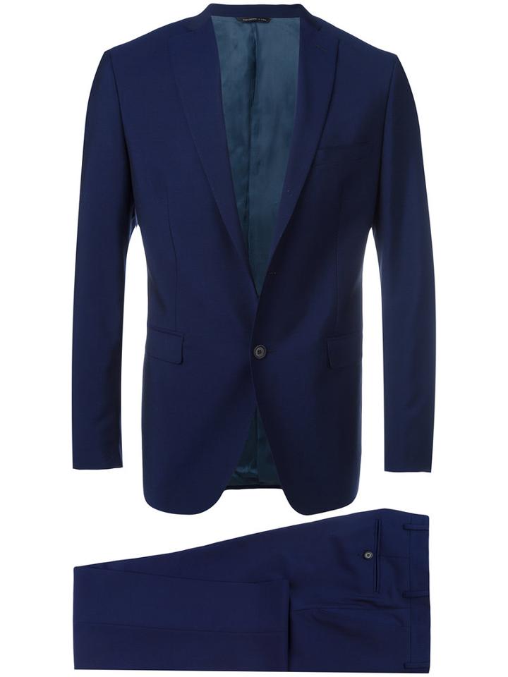 Tonello - 'abito' Suit - Men - Cupro/mohair/wool - 46, Blue, Cupro/mohair/wool