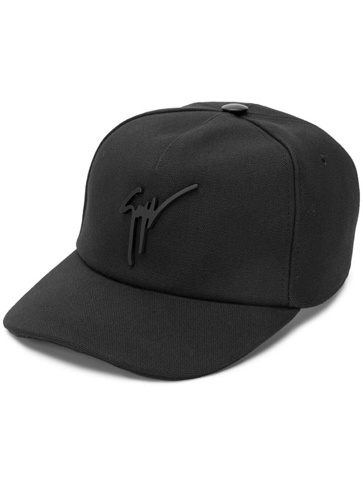 Giuseppe Zanotti Logo Plaque Cap - Black