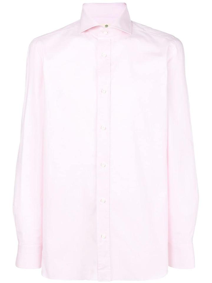 Borrelli Button-down Shirt - Pink & Purple