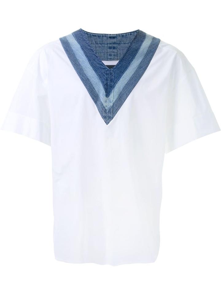 Juun.j Denim Neckline T-shirt
