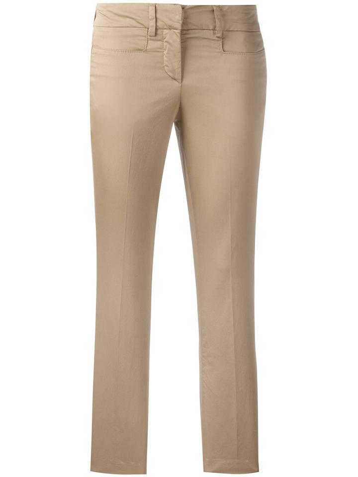 Dondup Myay Trousers, Women's, Size: 42, Nude/neutrals, Cotton/spandex/elastane