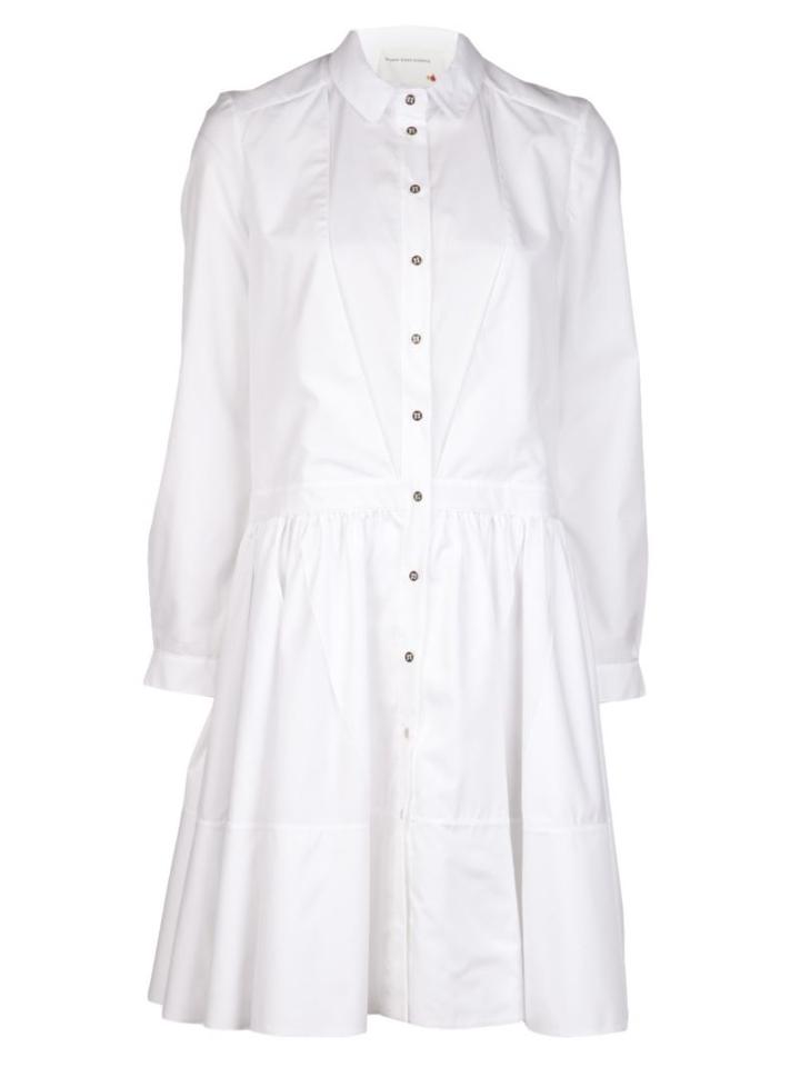 Maison Rabih Kayrouz Long Sleeve Dress, Women's, Size: 36, White, Cotton