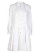 Maison Rabih Kayrouz Long Sleeve Dress, Women's, Size: 36, White, Cotton