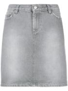 Helmut Lang Pre-owned Short Denim Skirt - Grey