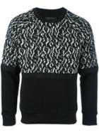 Christian Pellizzari Jacquard Panel Sweatshirt