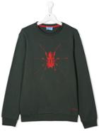 Lanvin Enfant Teen Spider Graphic Sweatshirt - Green