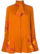 Ellery Ride Lonesome Neck-tie Shirt - Yellow & Orange