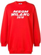 Msgm Milano Sweatshirt - Red