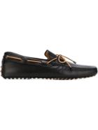 Tod S Gommino Driving Shoes, Men's, Size: 9, Black, Calf Leather/leather/rubber