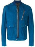 Dolce & Gabbana Patch Pocket Bomber Jacket - Blue