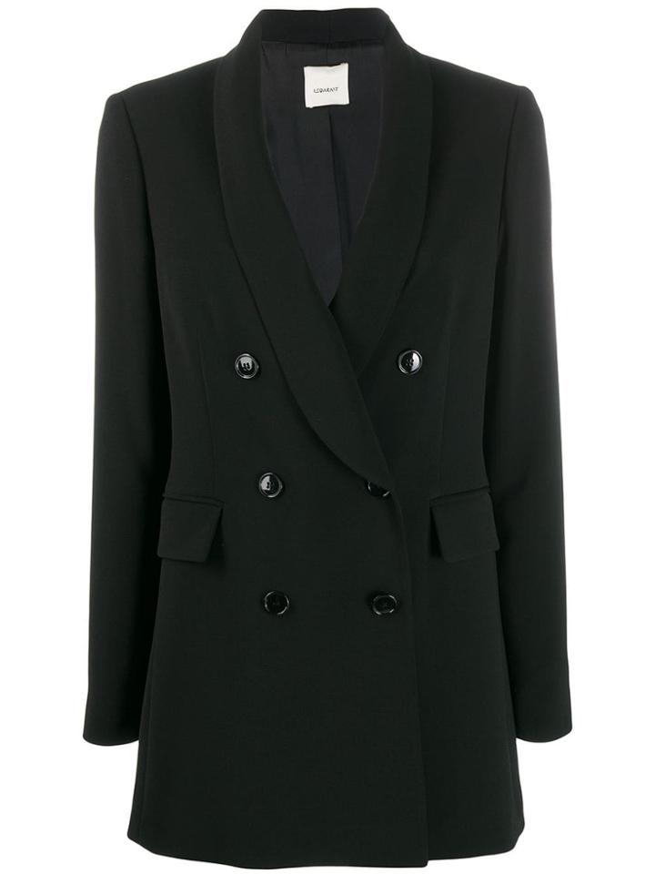 Leqarant Double-breasted Blazer Jacket - Black