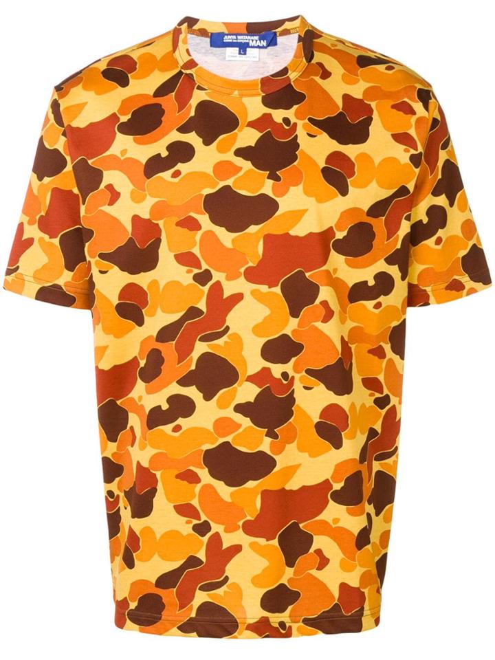 Junya Watanabe Man Camouflage Print T-shirt - Orange