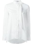 Brunello Cucinelli Bow Detail Shirt, Women's, Size: Large, White, Cotton/polyimide/spandex/elastane