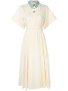 Roksanda Pinara Fit-and-flare Dress - Nude & Neutrals