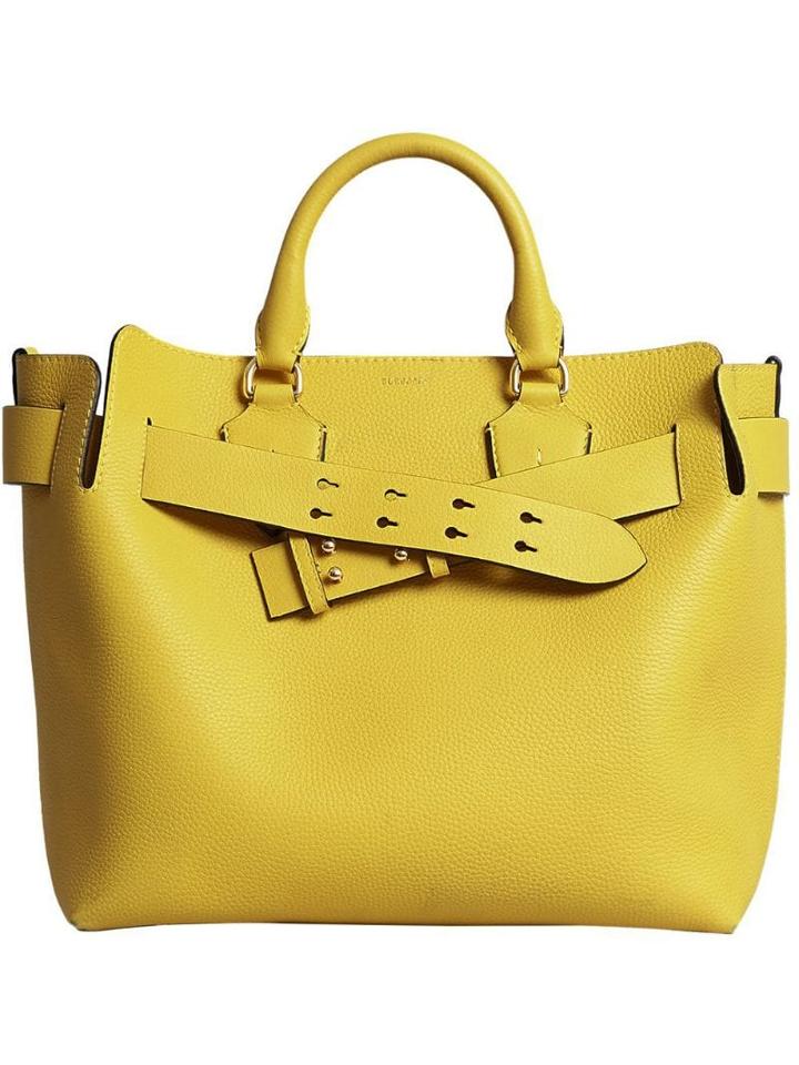 Burberry The Medium Leather Belt Bag - Yellow