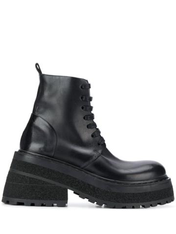 Marsèll Carretta Platform Ankle Boots - Black