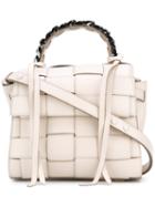 Elena Ghisellini - Woven Front Bag - Women - Leather - One Size, Nude/neutrals, Leather