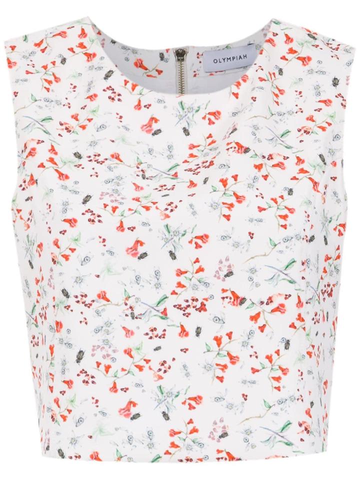 Olympiah Spezzia Cropped Top - White