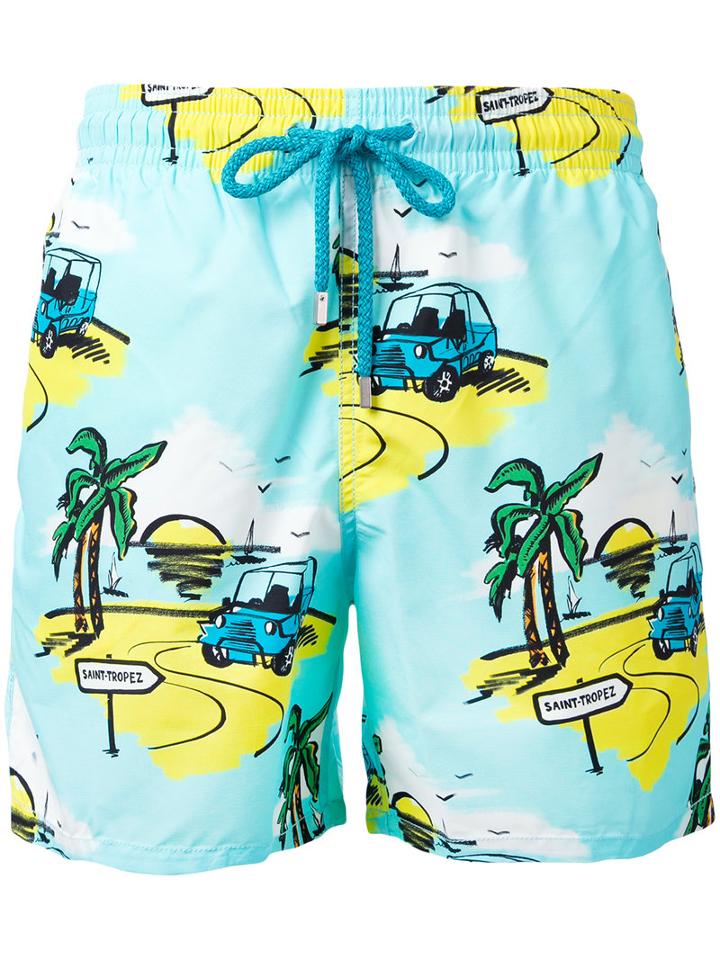 Vilebrequin - Tropical Print Swim Shorts - Men - Cotton/polyamide/polyester - Xl, Cotton/polyamide/polyester
