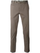 Pt01 - Plain Chinos - Men - Cotton/spandex/elastane - 52, Brown, Cotton/spandex/elastane