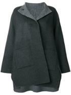 Iris Von Arnim Cocoon Coat - Grey