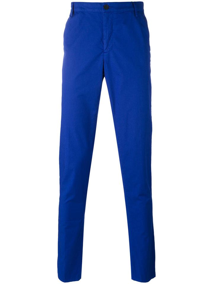 Kenzo - Straight-leg Chinos - Men - Cotton - 46, Blue, Cotton
