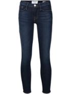 Frame Denim Skinny Cropped Jeans, Women's, Size: 24, Blue, Cotton/polyester/spandex/elastane