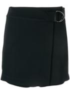 Federica Tosi Belted Wrap Shorts - Black
