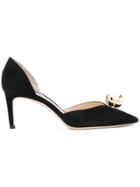 Jimmy Choo Sabine 65 Pumps With Oyster Bead Pearl - Black