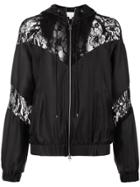 Fleur Du Mal Lace Detail Track Jacket - Black