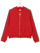 Little Marc Jacobs Teen Glitter Stripe Sweatshirt - Red