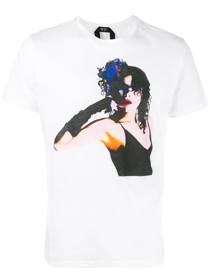 No21 - Digital Print T-shirt - Men - Cotton - Xs, White, Cotton
