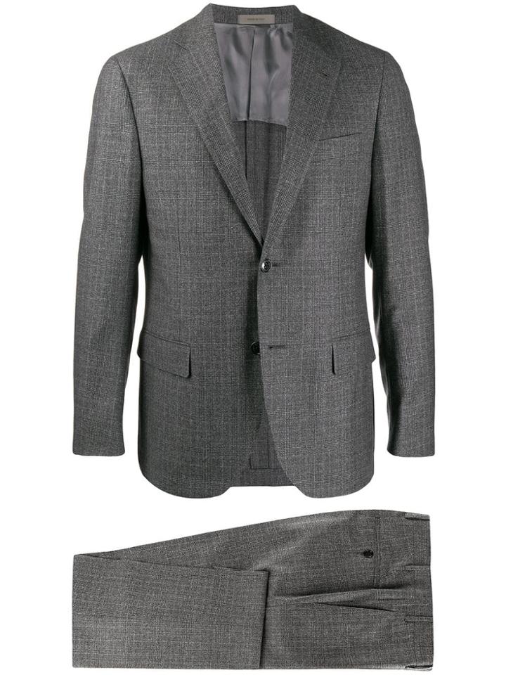 Corneliani Check Two-piece Suit - Grey
